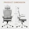 Computer Chair, Office Chair, High Back Ergonomic Office Chair with Lumbar Support, Adjustable Headrest, 3D Armrest 2