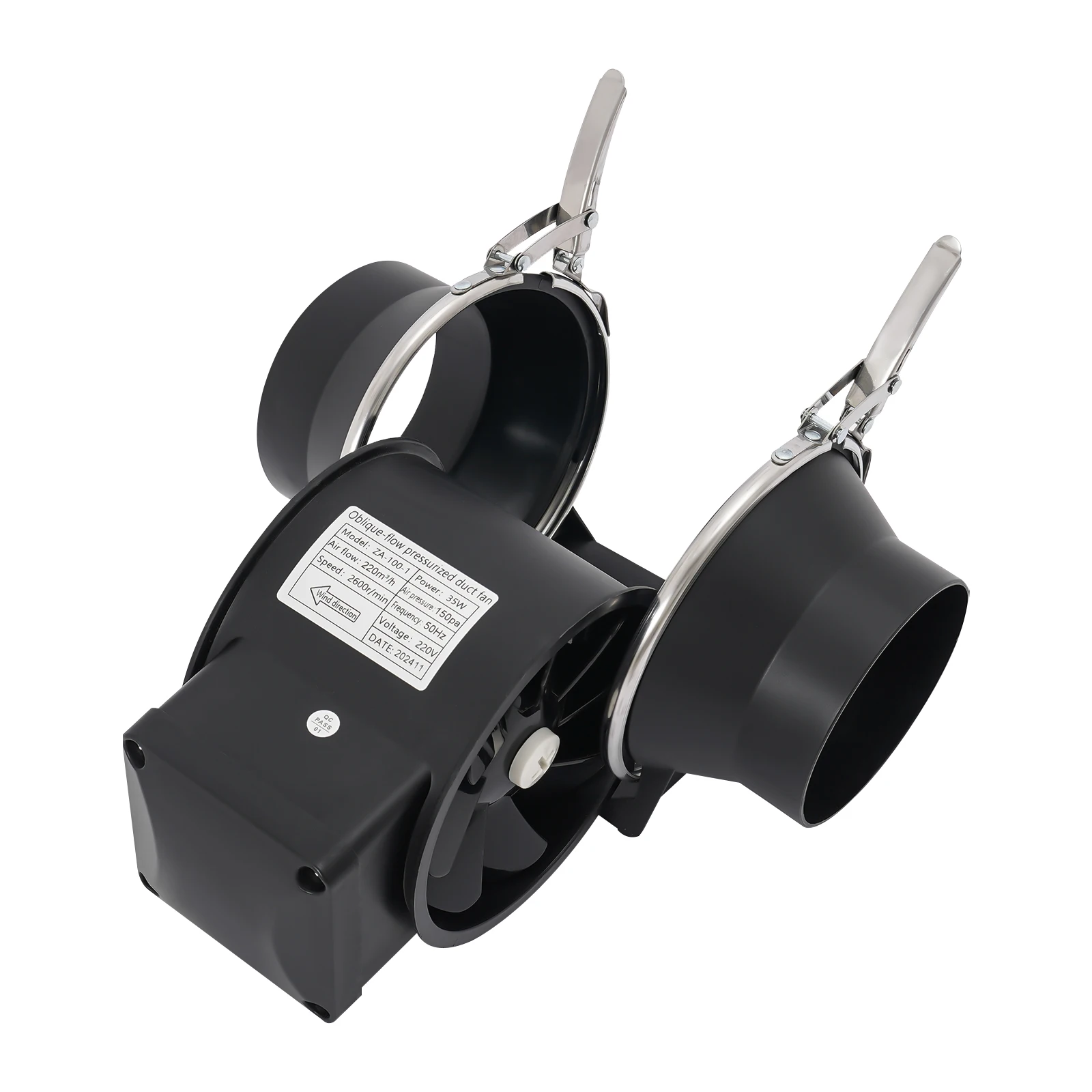 Unutarnji dijelovi ispušnog ventilatora za kanal