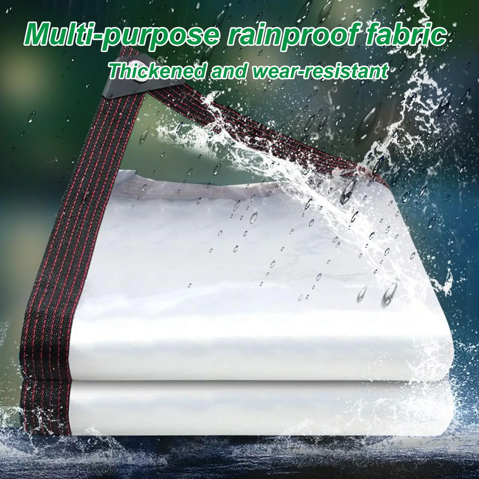 Transparent Tarp 7x7 Ft Protection Tarp Cover Outdoor Tarpaulin With Grommets For Winter Patio Roof Camping Furniture Garden