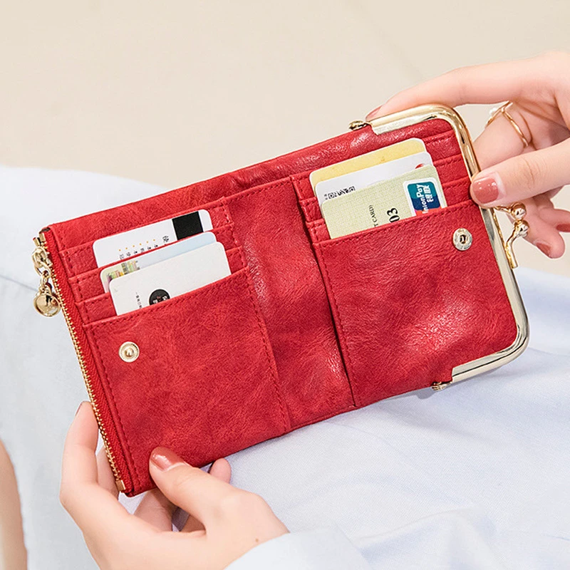Women's Wallet 2022 Coin Wallet Women Purses Leather Women's Wallet Mini Wallet Small Card