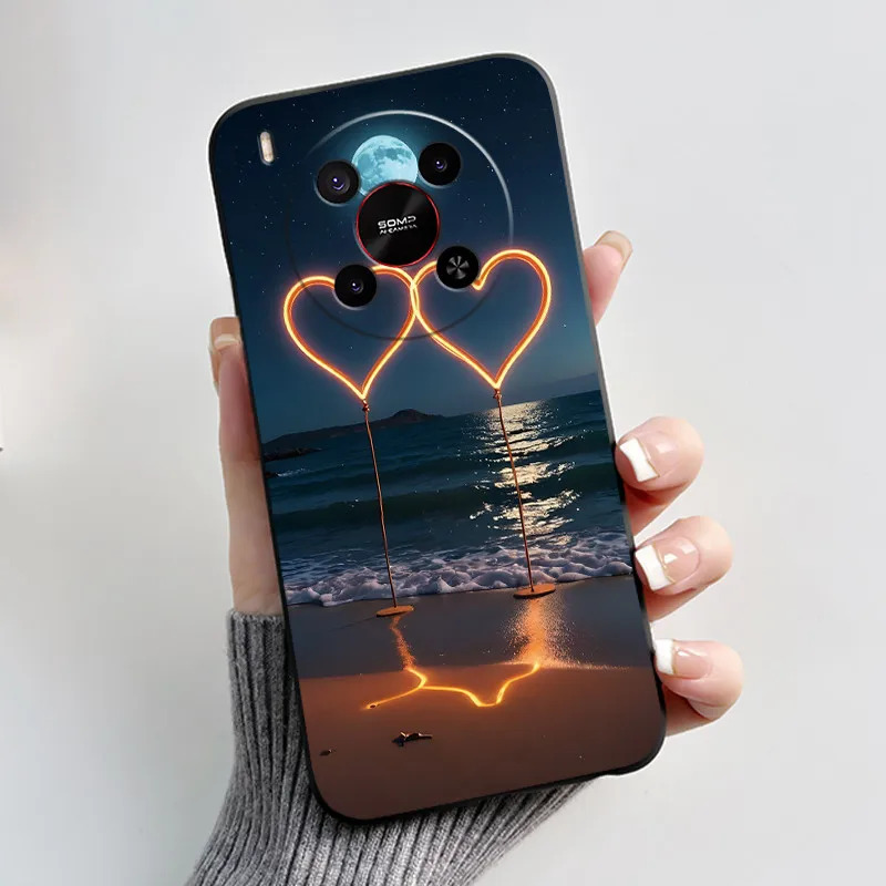 Chic Bright Pattern Silicone Phone Case - Pink Sand Beach & Garden Shockproof Shell