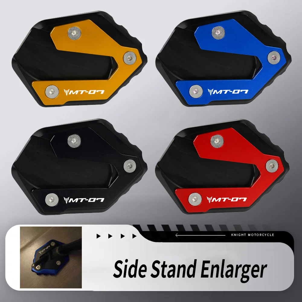 

MT 07 Kickstand Enlarger Plate Side Stand Extension Pad For YAMAHA MT07 MT-07 2014 2015 2016 2017 2018 2019 2020 2021 2022 2023
