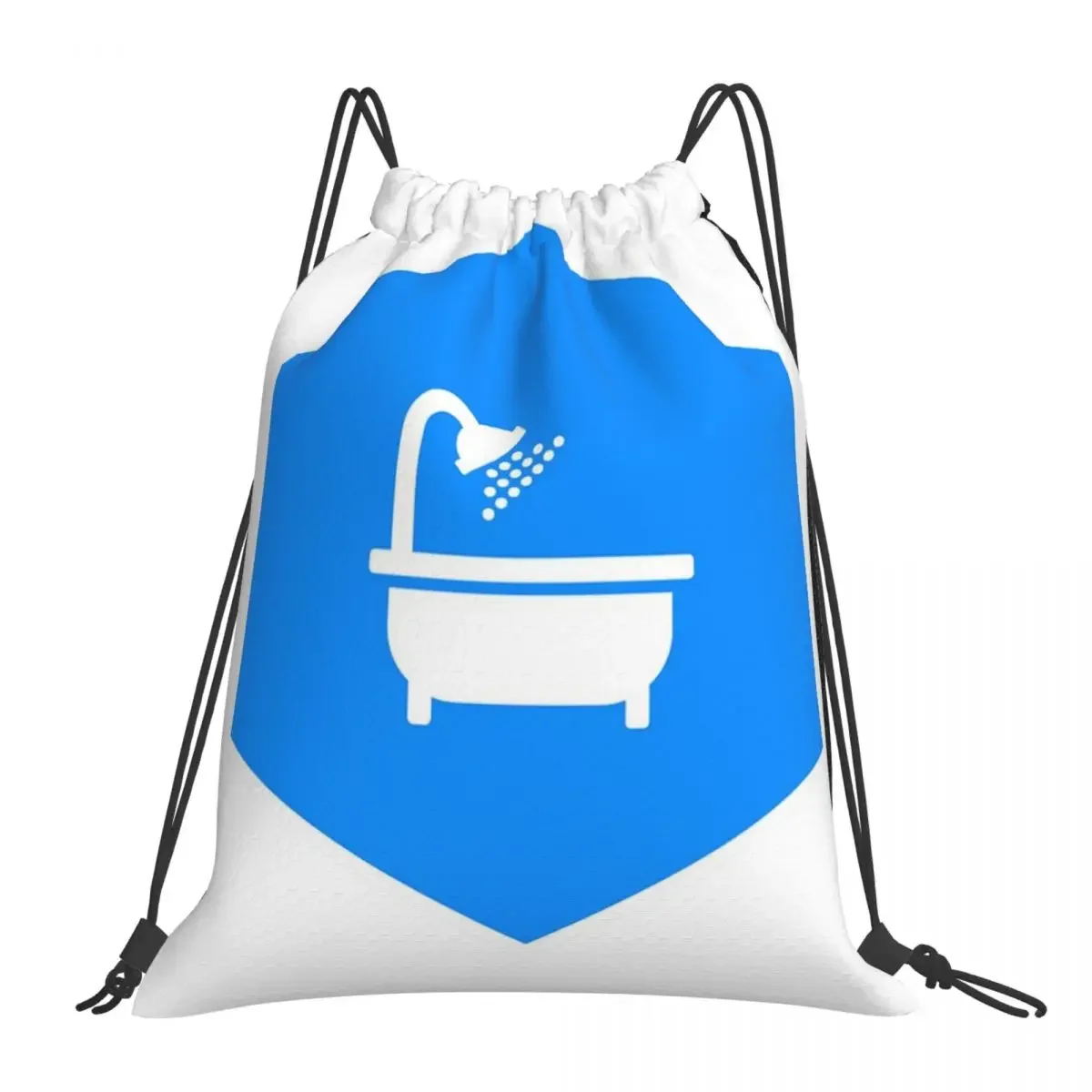 

Bathtub Symbol Backpacks Multi-function Portable Drawstring Bags Drawstring Bundle Pocket Sundries Bag Book Bags Travel Students