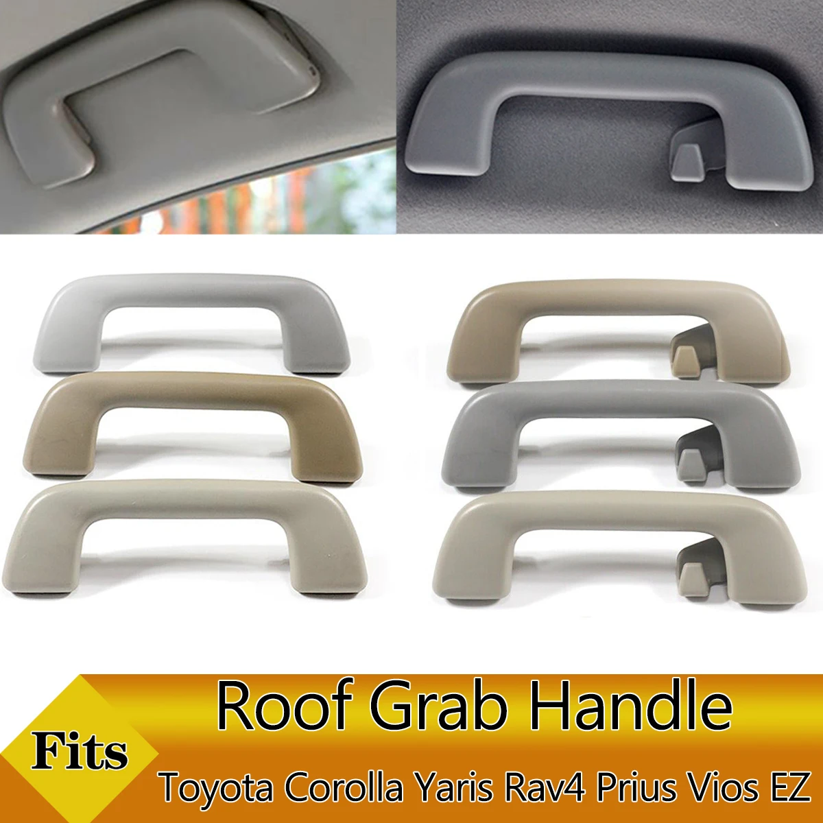 

Car Inner Roof Safety Handle Ceiling Armrest Handrail Roof Pull Handle for Toyota Corolla Yaris Rav4 Prius Vios EZ