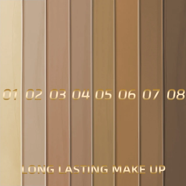 8-Color Face Foundation Cream Oil 3