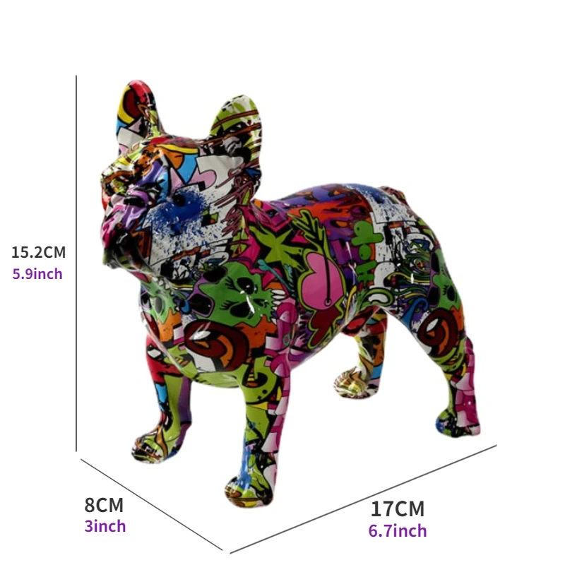 TOP Chrome Design Figur French Bulldog Deko animals in Nordrhein