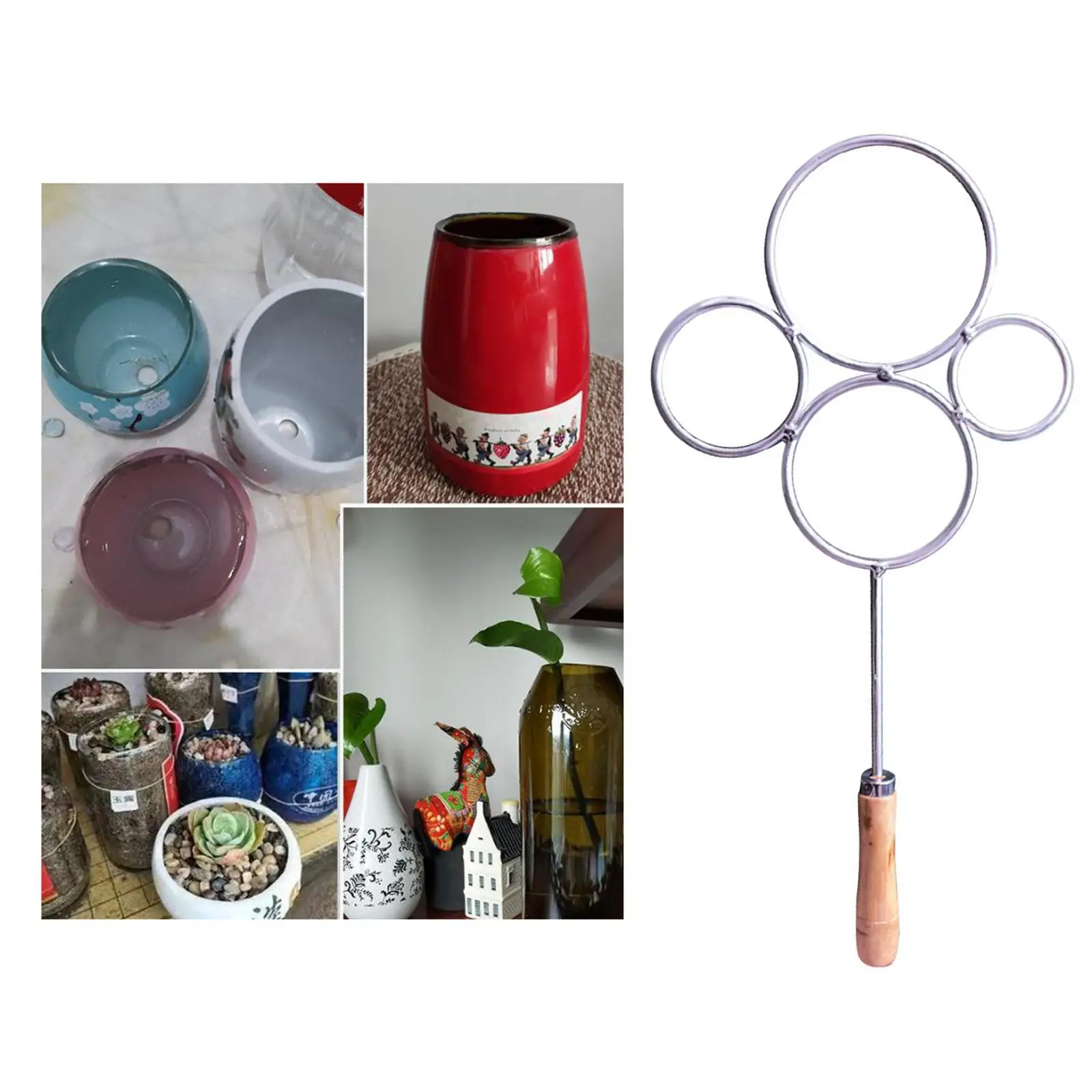 Metal Hot Glass Bottle Cutter Art Wedding Cutting Tool for Vases Wine Bottle Living Room DIY