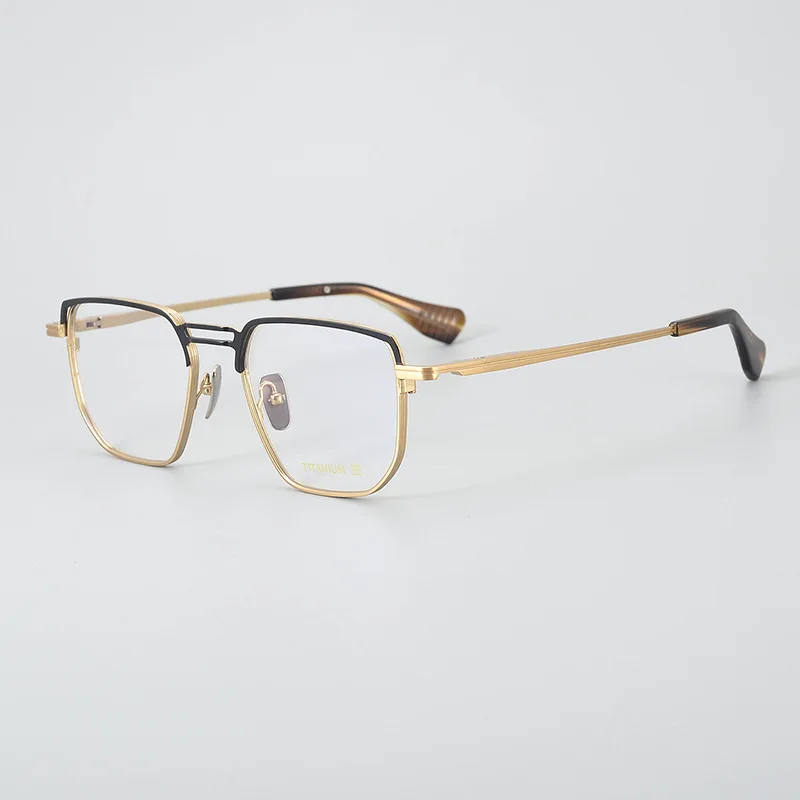 

High Quality Vintage Titanium Glasses Frame Men Woman Myopia Optical Prescription Luxury Brand Eyewear DTX-153 Leisure Eyewear