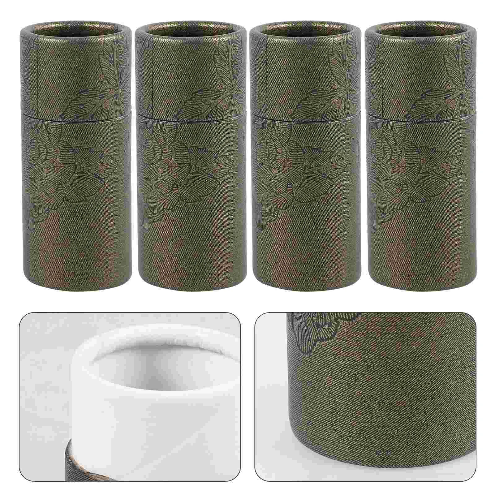 크래프트 종이 튜브 뚜껑 에센셜 오일 병 포장 튜브 상자, 차 보관 상자, 10ml, 10 개