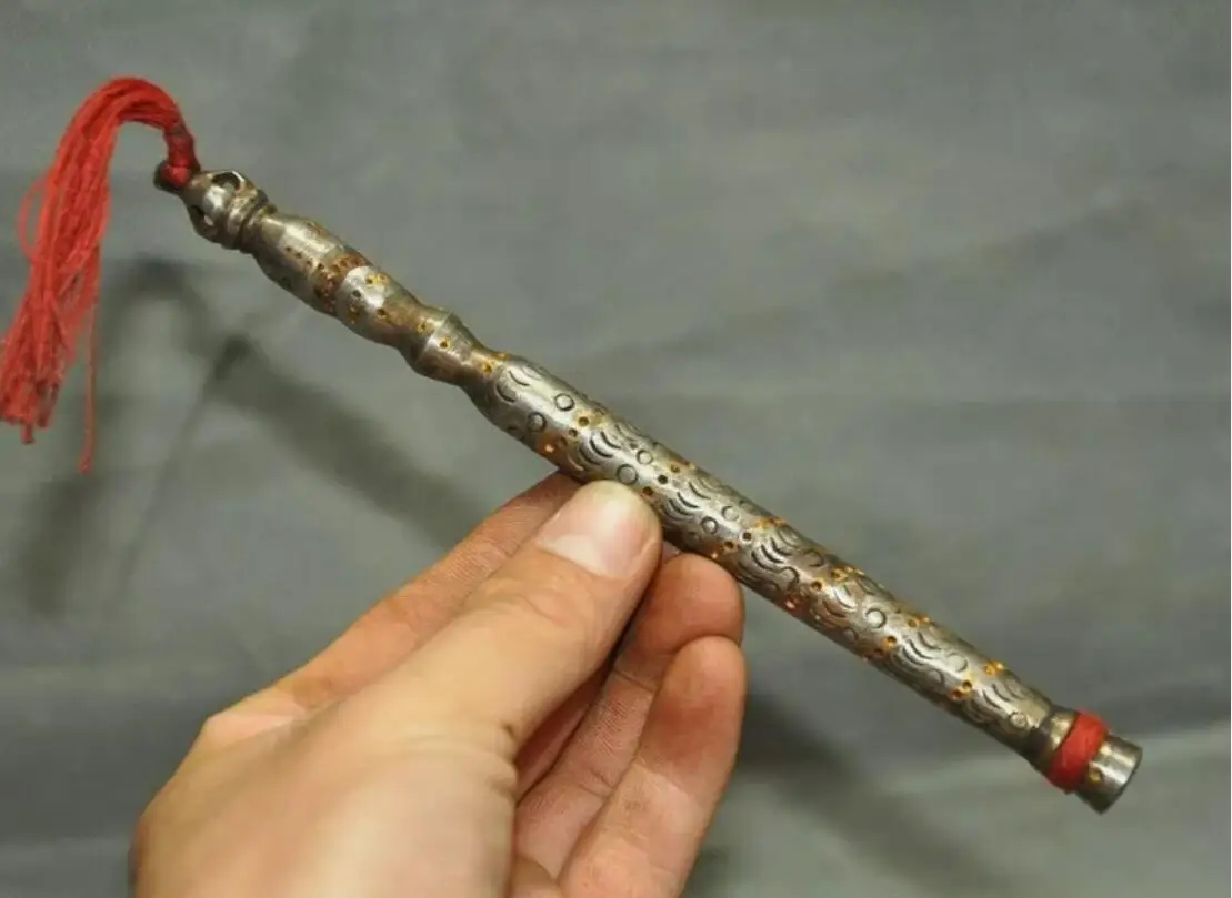 old Tibet Meteorite iron Tiantie skull Vajra Dorje Phurpa Exorcism Talisman faqi 6