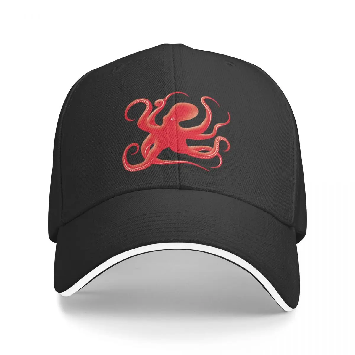

New Red Octopus Silhouette Baseball Cap foam party hats black Luxury Cap Male Luxury Woman Cap Men's