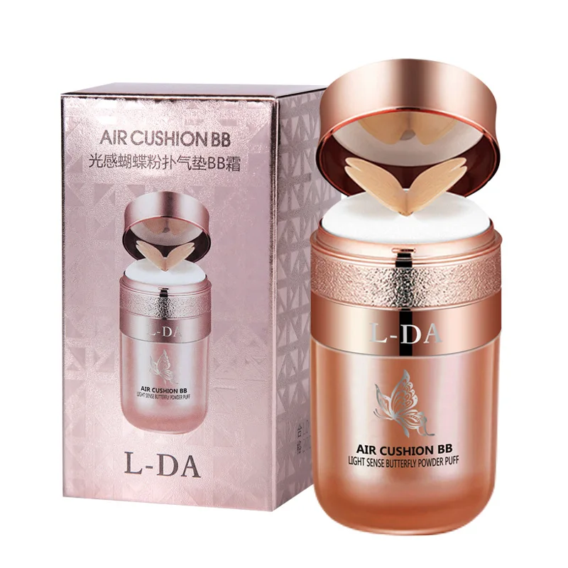 Makeup Cream Makeup Foundation Butterfly Puff Air Cushion BB CC Cream Isolation Natural Concealer Makeup Face Base Moisturizing Oil Control Breathable Natural