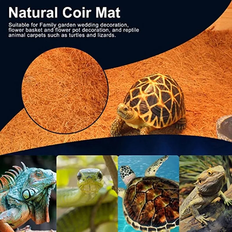 Coconut Palm Mat Moisture-Proof Flower Pot Mat Carpet Non-Slip Coco Liner Bulk Roll Reptile Carpet Cushion coconut palm mat