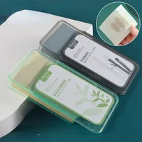 300pcs/box Portable Facial Absorbent Paper Oil Control Wipes Green Tea Absorbent Sheet Matcha Oily Summer Face Cleaning Tools 1