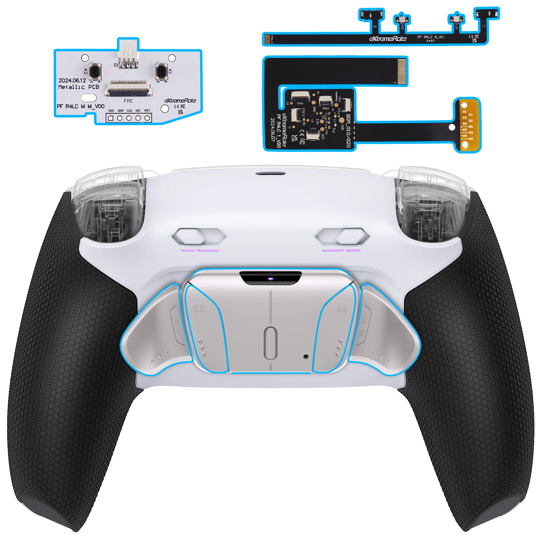 カスタム】PS4コントローラー【自作】【背面ボタン】【トリガー