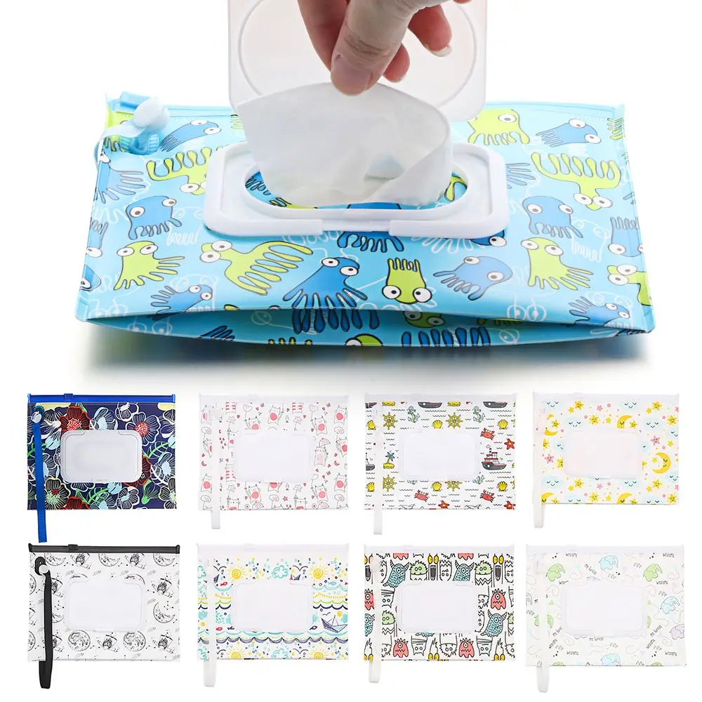 Light Weight Travel Baby Wipes Pouch Wet Wipes Dispenser Bag Reusable  Travel Baby Diaper Container Refillable Mask Holder - AliExpress