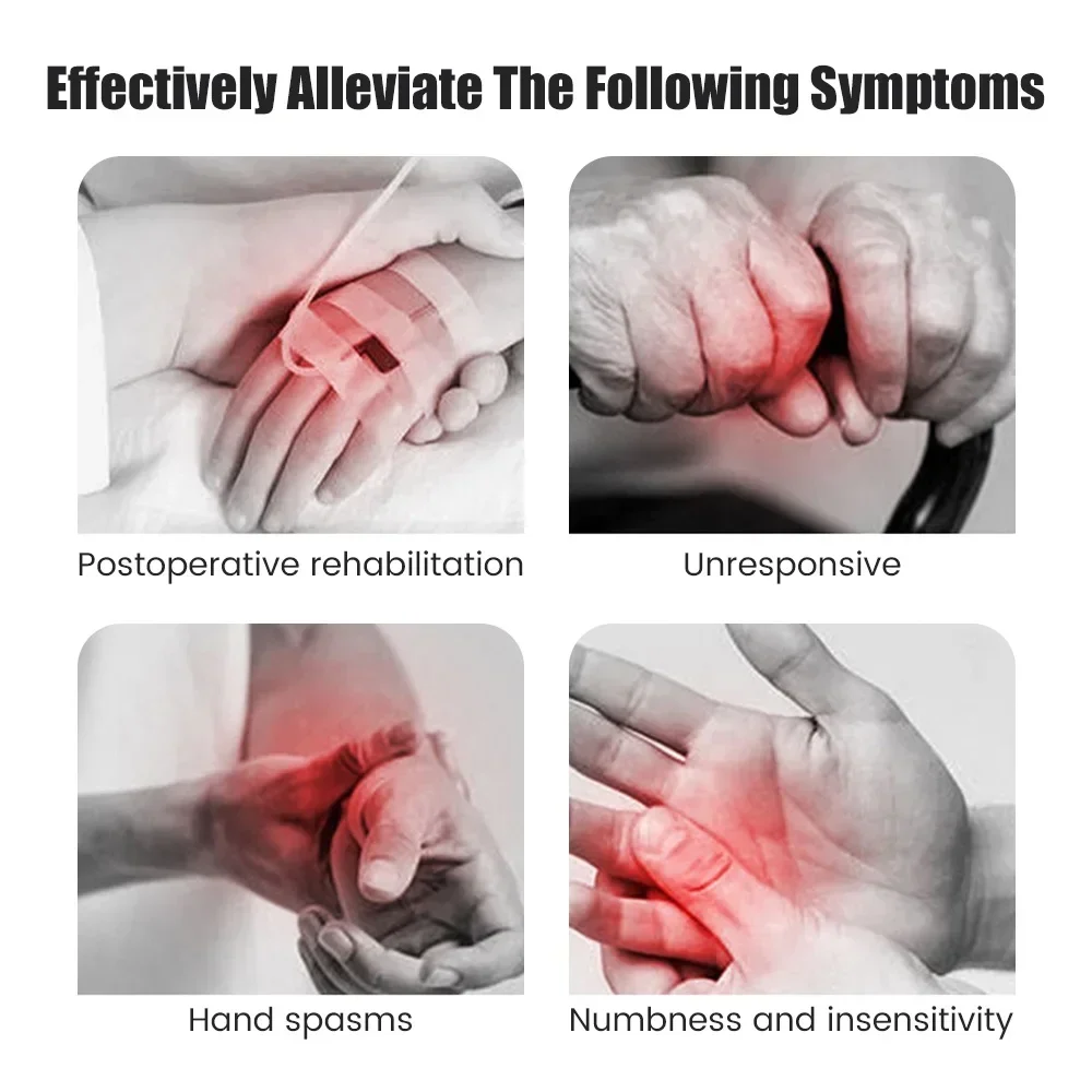 Finger Rehabilitation Robot Gloves Stroke Hemiplegia Cerebral Infarction Training Equipment Therapy Hand ExerciserLeft & Right 6