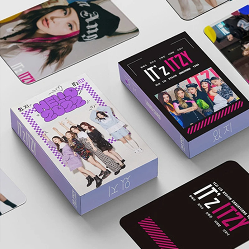 30PCS/Set Kpop ITZY AESPA ENHYPEN GOT7 LOMO Cards Double Sided Photo Album For Fans Collection Photocards Gift |