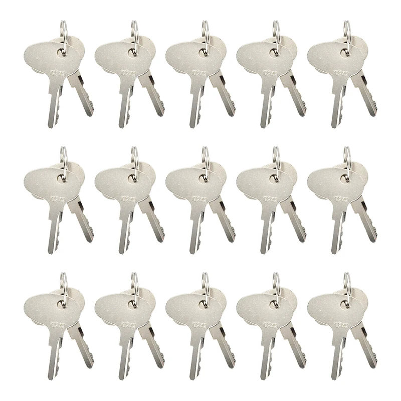 30 PCS Ignition Keys 12343 123243 912-0514920 Compatible with Mitsubishi BD2 Series Dozers Compatible with Kubota Older M