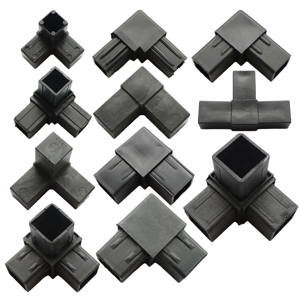 Ângulo Direito Bend Connector Steel Pipe Plástico Prateleira Apertada Fixação Parts tipo l t Guardrail Balconinet 20 mm 22 mm 25 mm 32 Direito Pcs