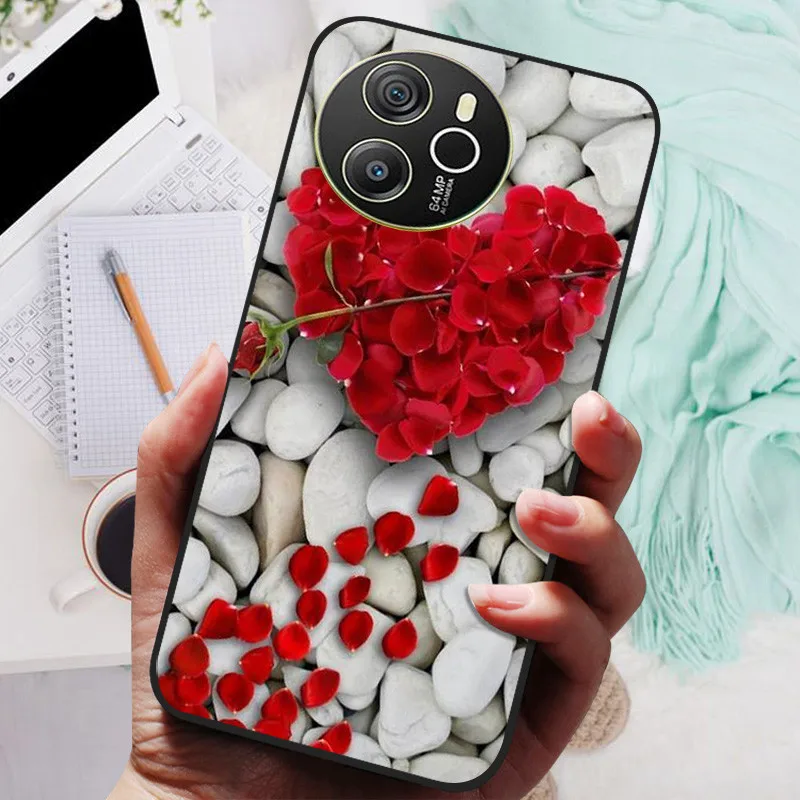 Blackview SHARK 8 Silicone Soft Back Case - Black Lion Wolf Design