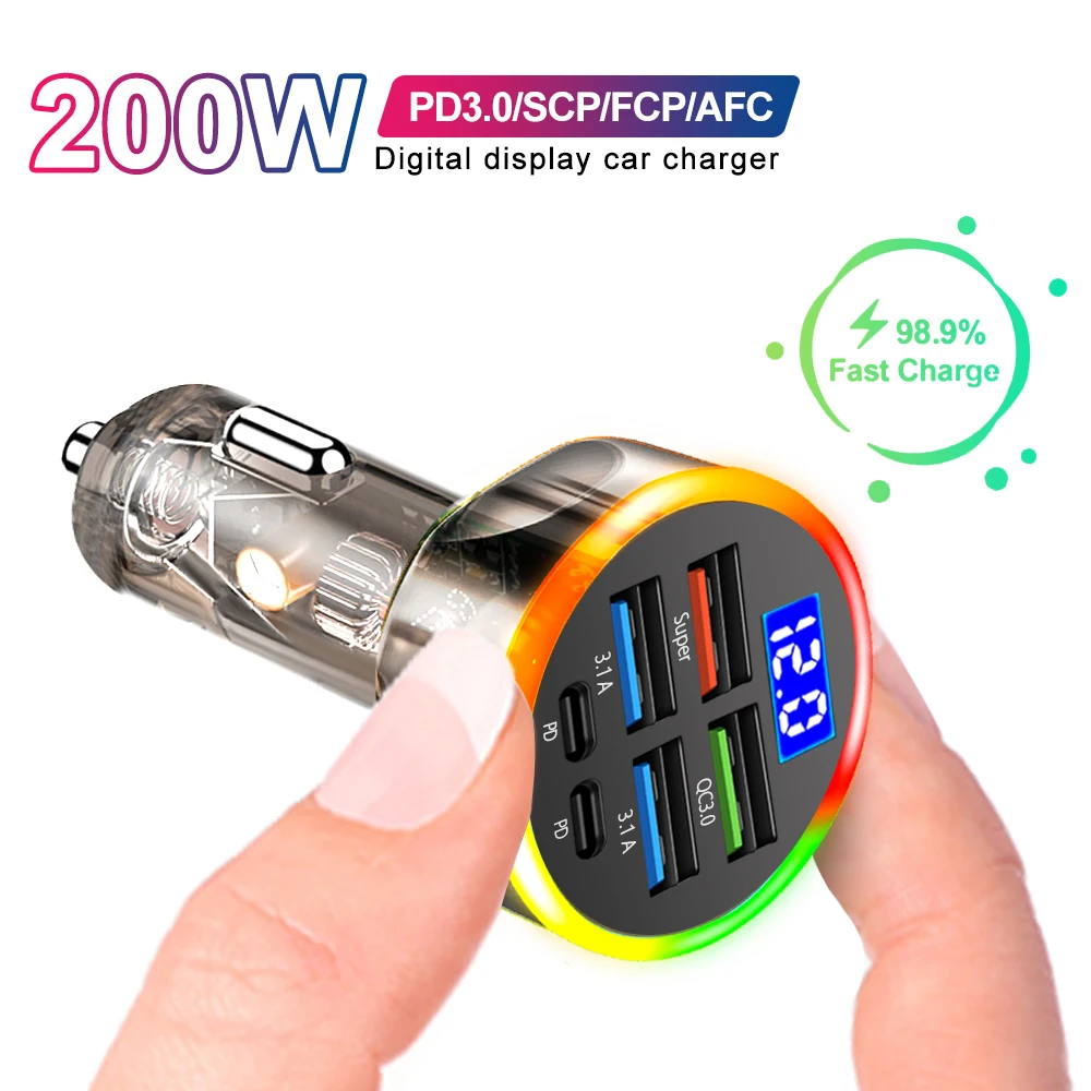 Car Charger Type C Fast Charging Auto