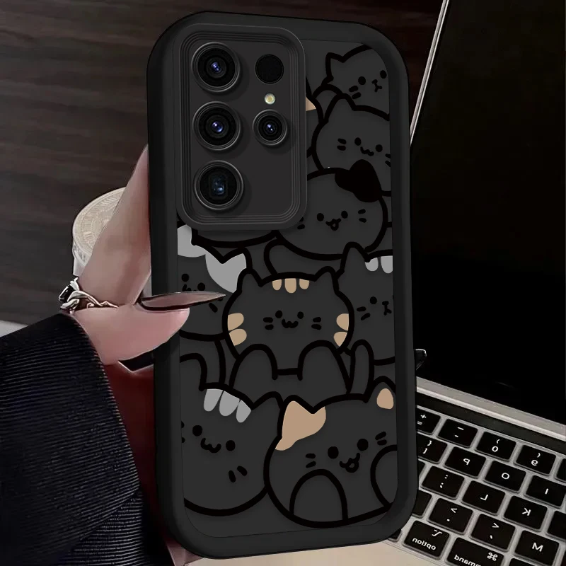 Cute Cat Cartoon Silicone Phone Case
