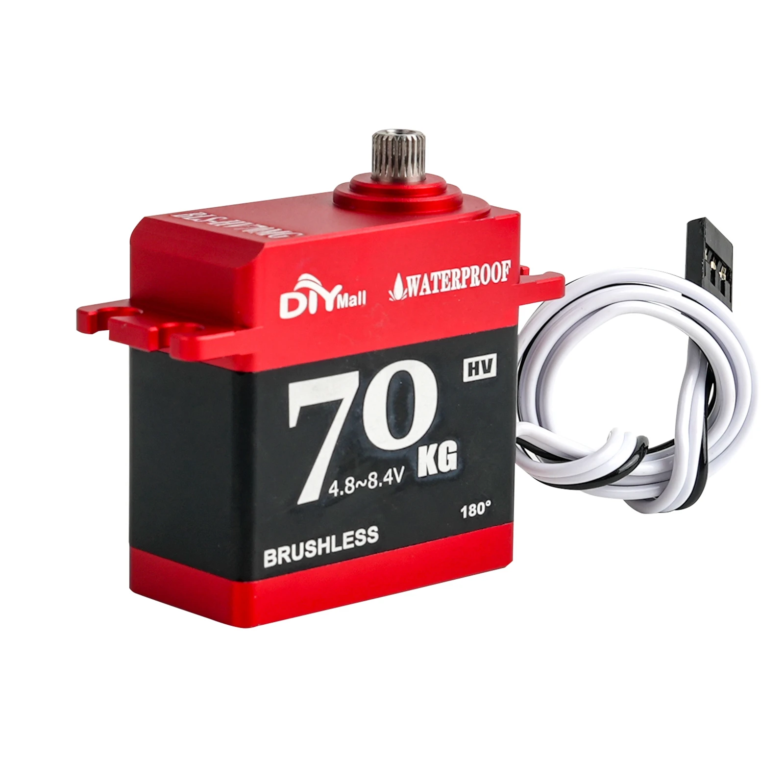 BLS-HV70MG 70KG Digital Servo Waterproof IP66 Large Torque Brushless Motor Steel Gear Servo for 1/8 1/10 RC Car Crawler Robot