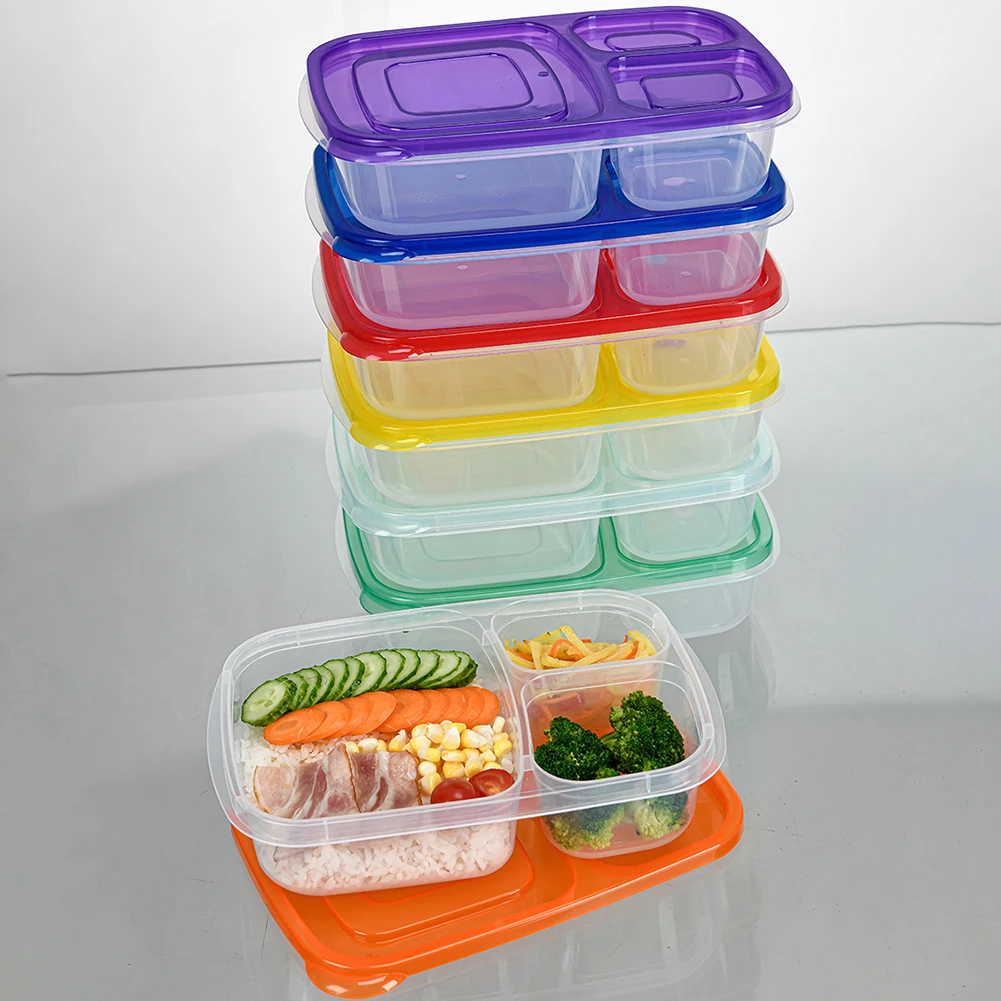 100% safe online checkout 4-Compartment Snack Container, Lunch Box