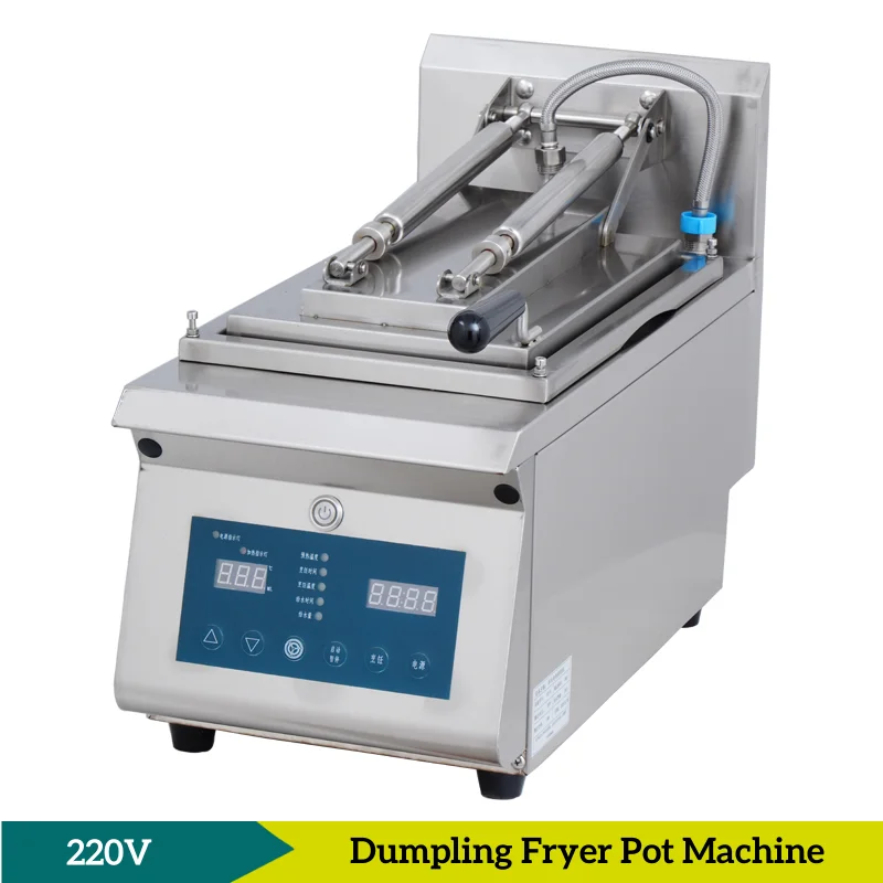 Stainless Steel Single-Pan Dumpling Fryer Pot Machine Automatic Bun Pancake Dumpling Frying Machine