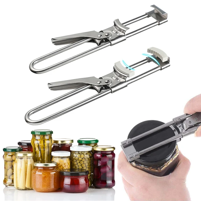 1pc Adjustable Stainless Steel Manual Can Opener, Easy Twist Jar Opener For  Seniors And Kids