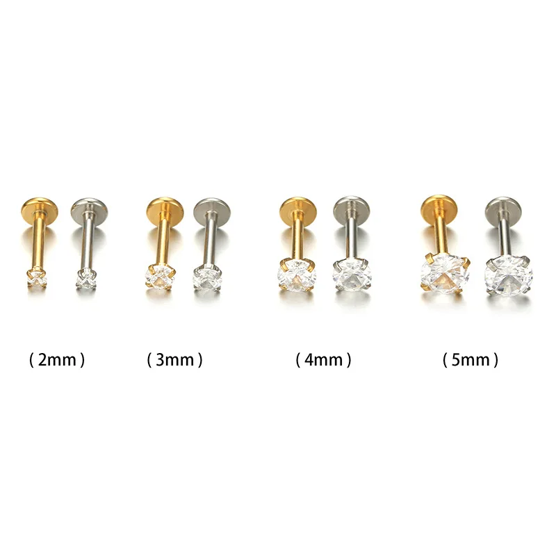 AoedeJ Stainless Steel Earring Backs Silver Flat Backs for Earrings Screw  On Earring Backs Replacements Flat Earring Backs for Studs