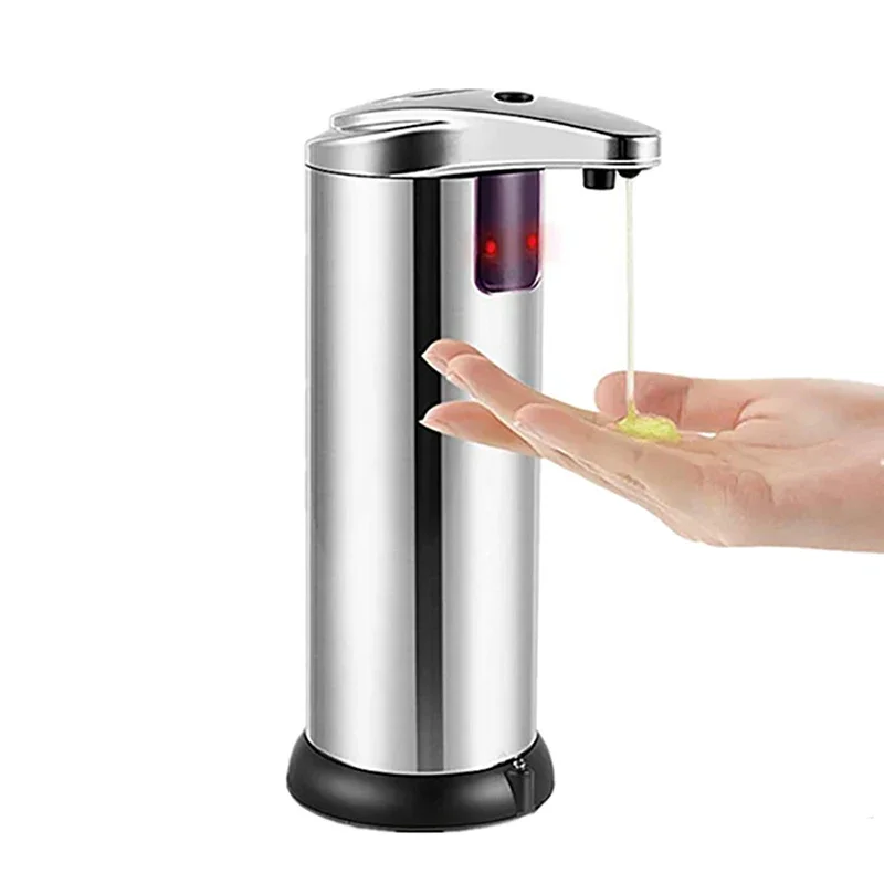 Liquid Soap Dispense Stainless Steel Automatic Induction Soap Dispenser Smart Sensor Sanitizer Home Kitchen Bathroom Soap Pump