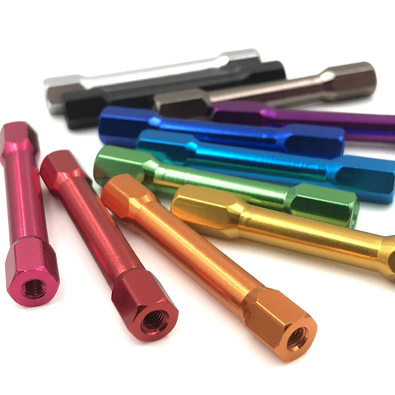 M3 aluminum standoffs Studs 6pcs/lot M3*10/15/20/25/30/35/37/40/45 Double head Hex Aluminum standoff spacer Step Pillar Screws brass standoff bolt