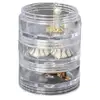 Travel Cosmetic Jar Small Travel Containers For Creams Clear Jars Containers For Cosmetic Lotion Cream Makeup Bead Eye Shadow 3