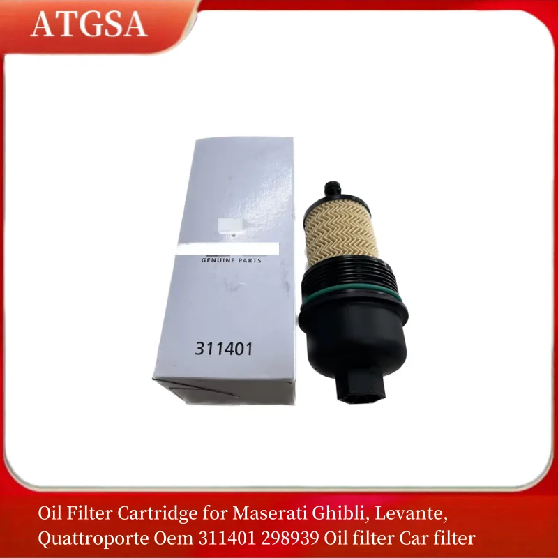 Oil Filter Cartridge for Maserati Ghibli Levante Quattroporte 311401 298939