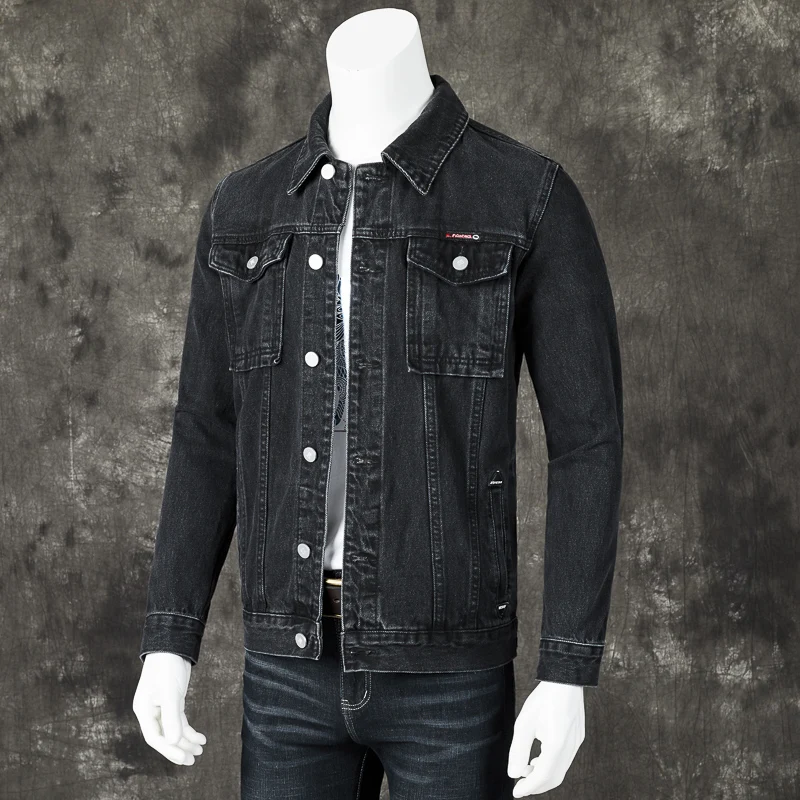 

2023 autumn and winter new men's fashion all-in-one coat JK160-P60 youth denim jacket casual men's coat men's jacket