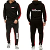 HARDCORE Printed Hoodie Sweatpants Tracksuit Men's Hooded Sweatshirt+Pants Pullover Sportwear Suit Clothes 2 Pieces Sets 6
