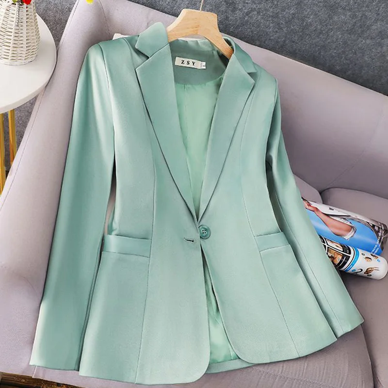 Elegant Solid Color Spliced Pockets Casual Blazer Women's Clothing 2023 Autumn New Oversized Office Lady Tops All-match Blazers