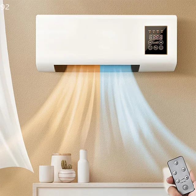 Climatiseur portable chauffant, mini climatiseur d'appoint avec minuterie, climatiseur compact (ne peut pas refroidir) 1