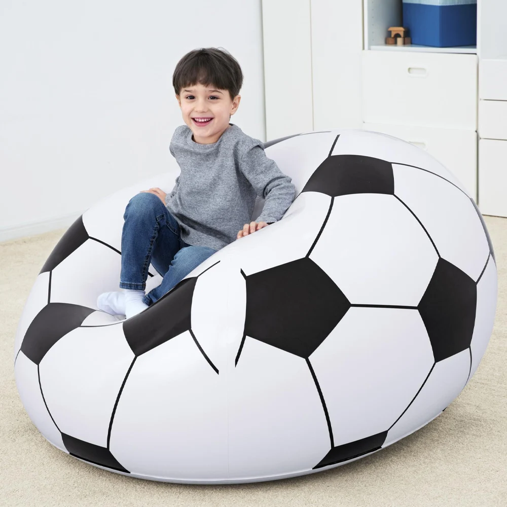 PVC Football Shaped Inflatable Chair for Home and Outdoor inflatable sofa