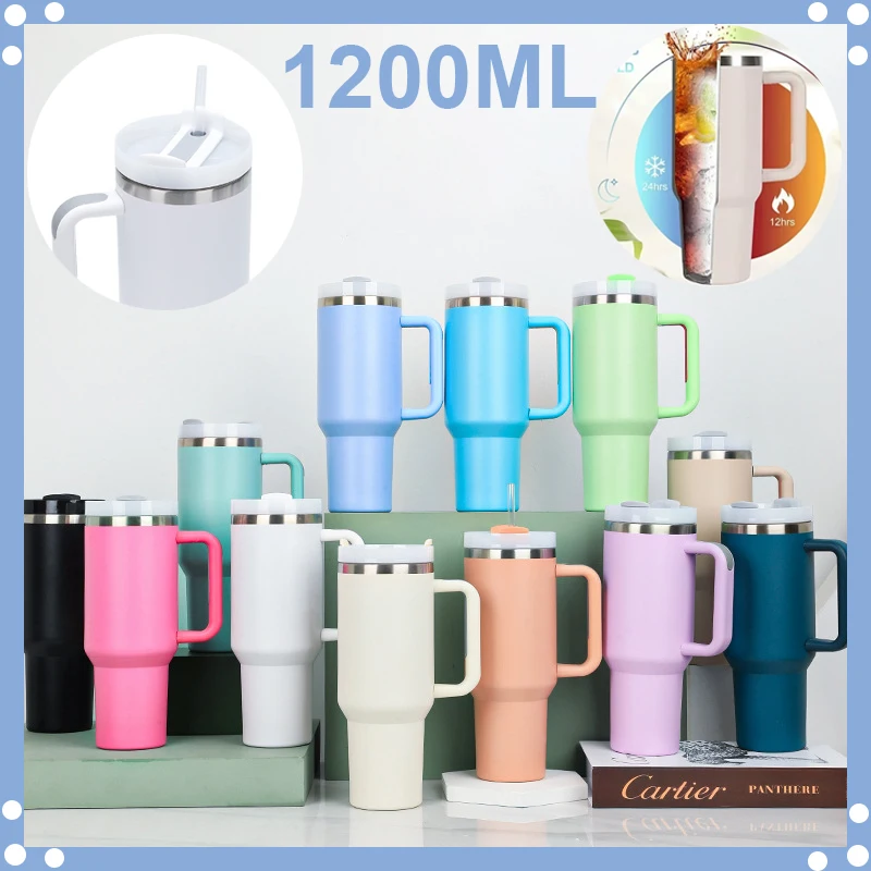 Taza Térmica Para Auto - 1200ml Acero Inoxidable (color Rosa)