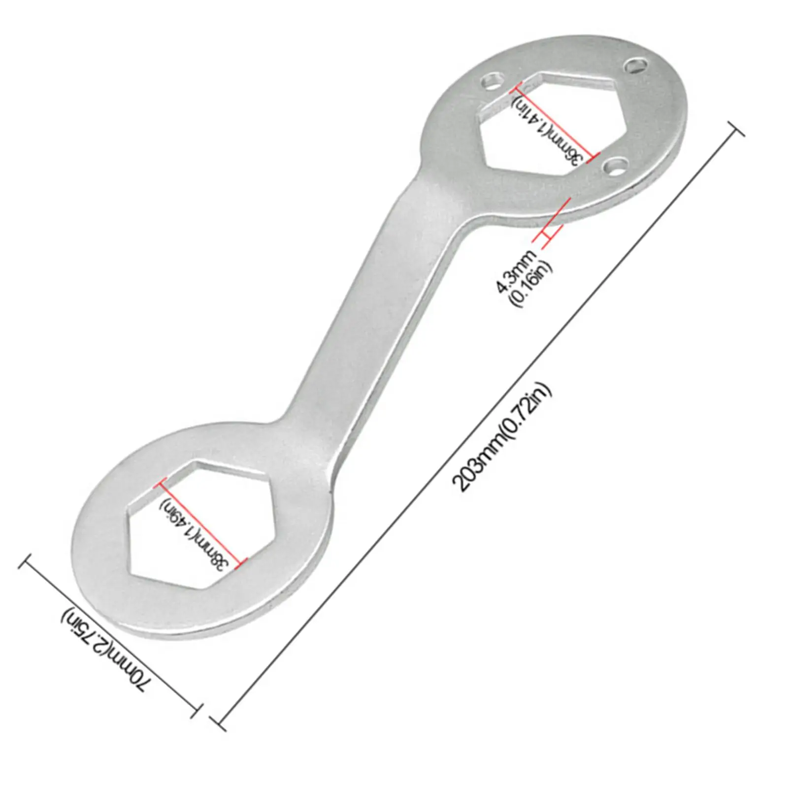 Spanner Wrench 36mm 38mm Compact Convenient to Use Hex Wrench Clutch Wrench