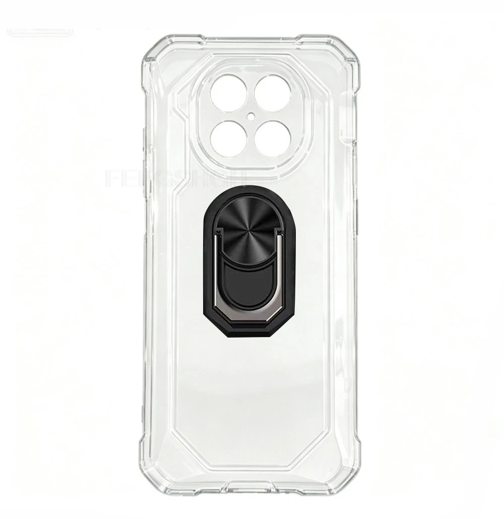 Durable Cubot KingKong ES5 Phone Cover with Back Ring Holder - TPU Soft Silicone Protective Case