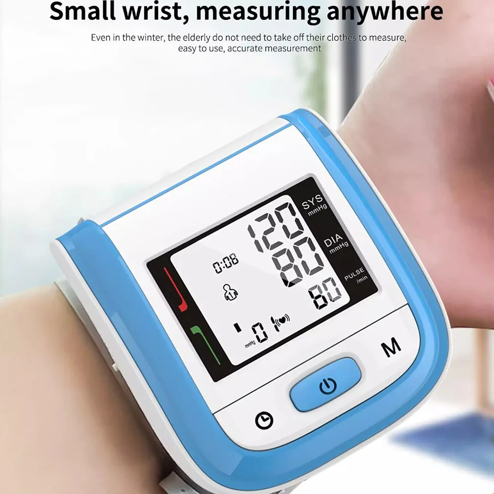 Digital Medical Wrist Tensiometro Blood Pressure Heart Rate Health Monitor Manometer Automatic Sphygmomanometer BP Cuff Meter blood pressure monitor,blood pressure meter