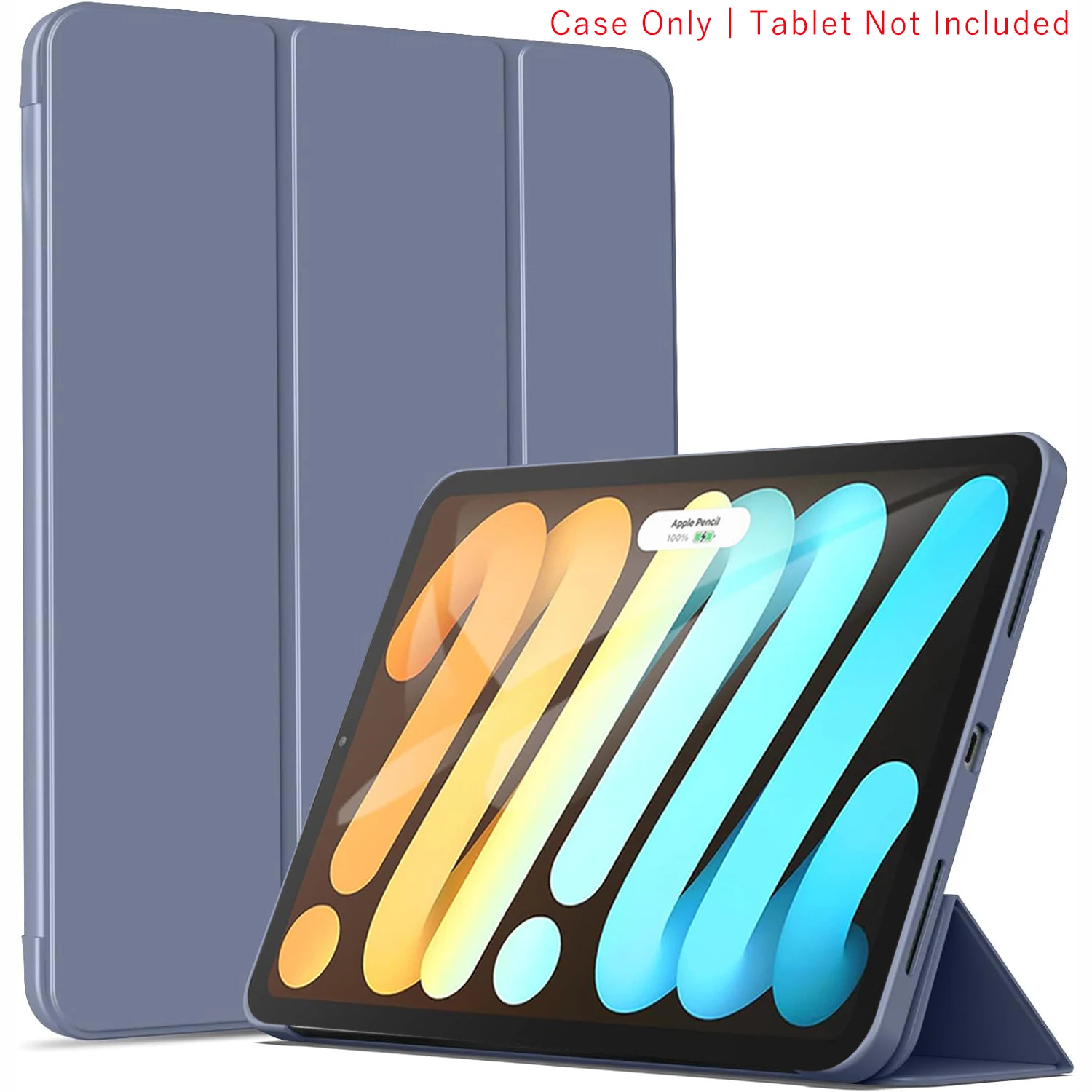 Tri-Fold Flip Case with Magnetic Stand and PU Leather Protective Cover