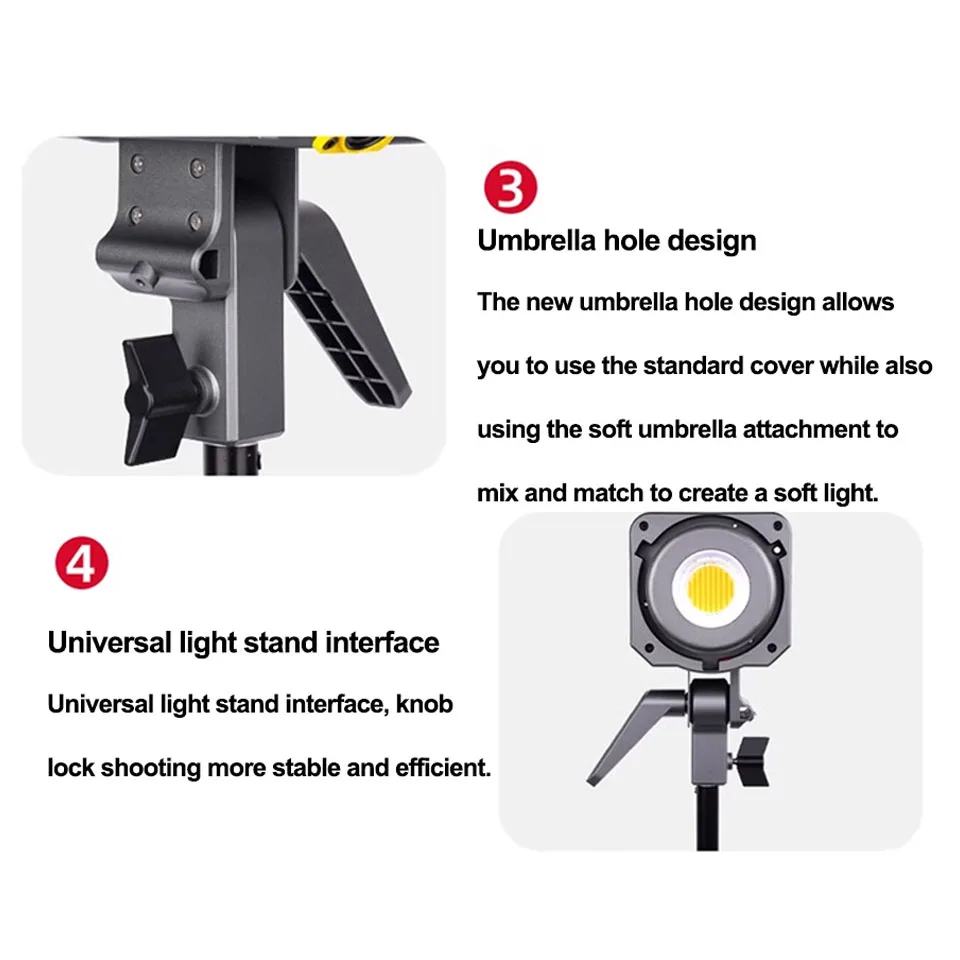 Iluminação Estroboscópica Fotográfica para Aputure, Efeito de Luz Integrado 9 FX, LED, Amaran 200d S, Bicolor, 200W, 2700-6500k