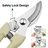 2Pcs Garden Scissors Pruner Fruit Tree Pruning Shears Hand Gardening Grafting Tool Powerful Trimmer Applied to Flowers Branches 3