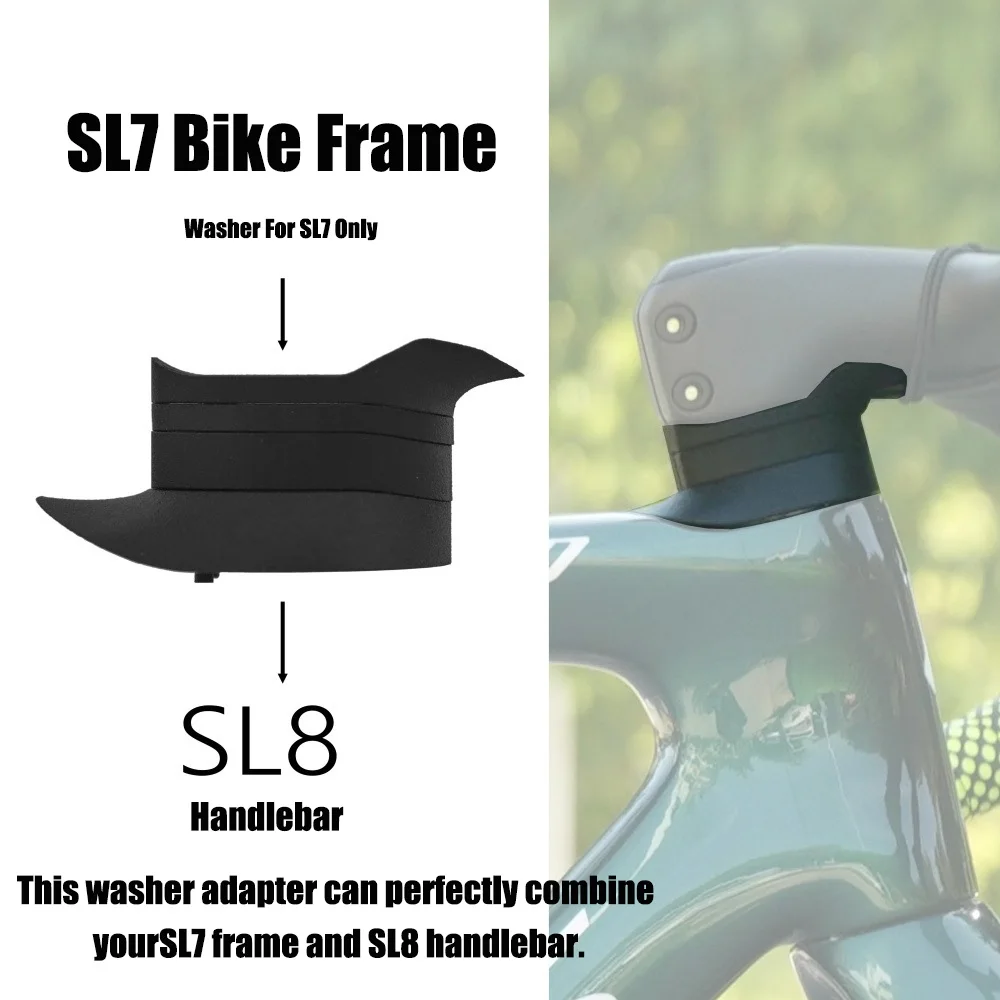 Bike Handle Bar Spacer Washer For SL7 Fram And For SL8 Handlebar Road Bicycle Washer Nylon Gasket Bicycle Accessories 4pcs/Set