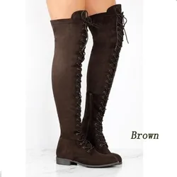 Women's Stylish Round Toe Buckle Booties - Comfortable PU Leather with Warm Lining and Durable Rubber Sole - 38 (Brown)